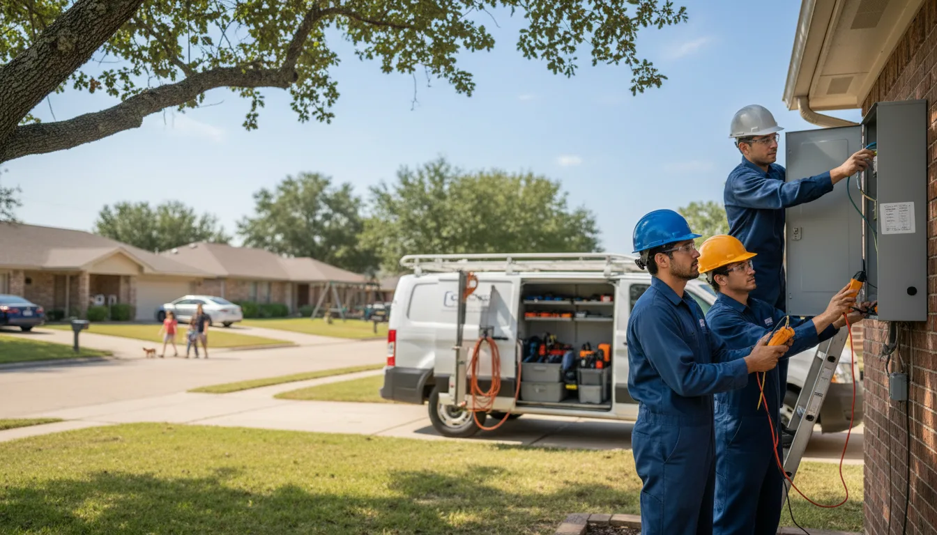 Certified electrician providing emergency electrical services in Fairland, IN